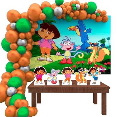 Imagem de Kit Decoração Festa de Aniversário Infantil Dora Aventureira