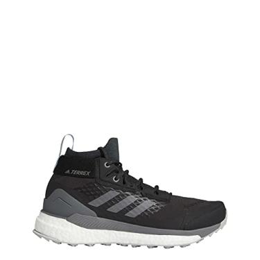 Imagem de adidas T nis de caminhada feminino Terrex Free Hiker GTX, Carbono/cinza, quatro/azul brilhante, 5