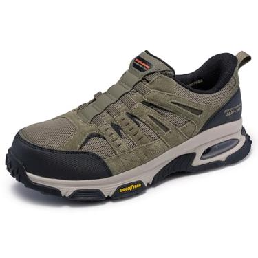 Imagem de Skechers Tênis masculino Skech-air Envoy Cabon Nano Safety Toe Hands Free Slip-in Construction Shoe, Pbbk, 41