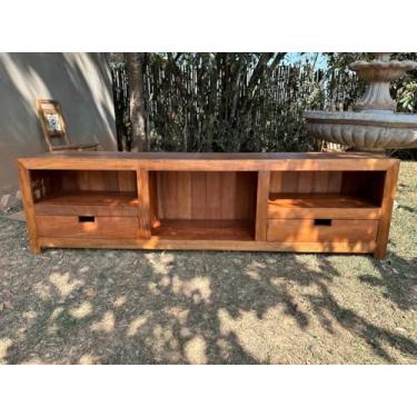 Imagem de rack em madeira maciça de demolição 2,00