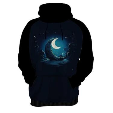 Imagem de Blusa com Capuz Lua Minguante Bonita - A Fabriqueta, G