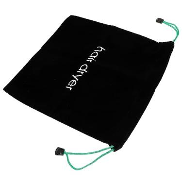 Imagem de Housoutil Sacos De Secador De Cabelo De Fiapos Bolsa De Cordão Preto À Prova De Poeira Bolsa De Penhor De Cabelo De Algodão Para Banheiro De Viagem