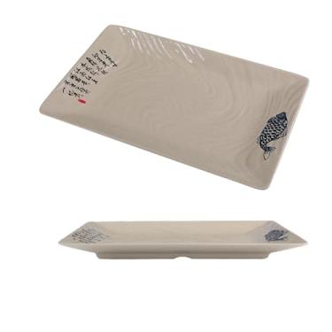 Imagem de Placa de porcelana retangular, panela quente de hotel placa de churrasco redonda -34088-12