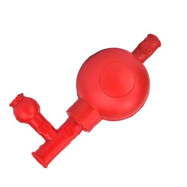 Imagem de Lâmpada de Sucção de Borracha, Preenchimento de Borracha Com 3 Válvulas, para Laboratórios Industriais, Minerais, Agrícolas, Alimentos, Químicos (Vermelho)