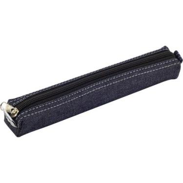 Imagem de Estojo Jeans POP Tubinho Fino com Zíper 20X3X2CM Pacote com 12 - Goodi