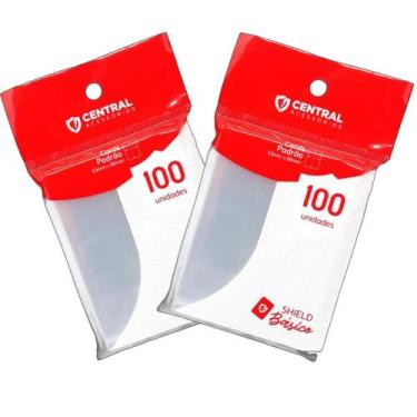 Imagem de Central Shield Básico 200 Sleeves Padrão Protetores Cards Pokemon Magi