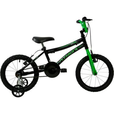Imagem de BICICLETA ATHOR ARO 16 ATX MASCULINA PRETA C/VERDE