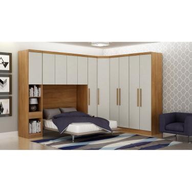 Imagem de Modulado Completo Casal 6 Portas 6 Gavetas - Linea-Cumaru/Fendi - Móveis Novo Horizonte