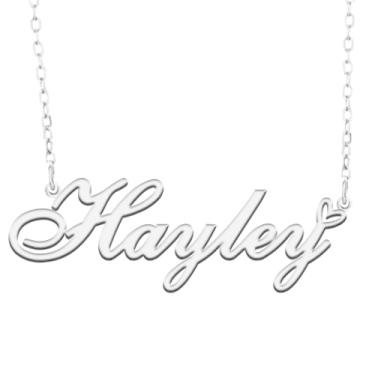 Imagem de A168A Colar de nome personalizado personalizado personalizado colar de nome banhado para mãe filha amizade feminino dia dos namorados aniversário de Natal ano novo, Metal, Sem pedras preciosas