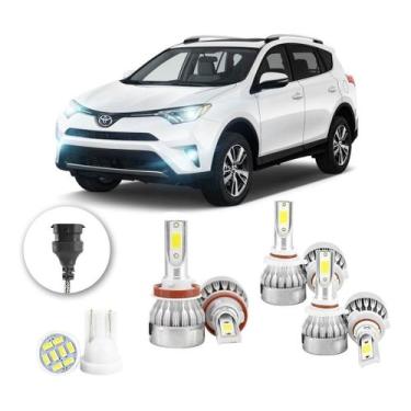 Imagem de Lampadas Led Toyota Rav 4 2016 A 2018 H11 Hb3 H11 20000lm - V10, Branc