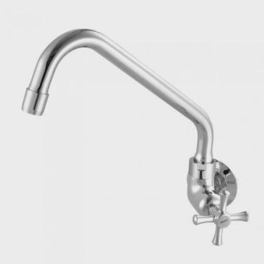 Imagem de Torneira de Parede para Cozinha Bica Móvel 1183 Tetra C24 Meber Metais Cromado