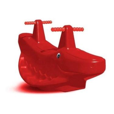 Imagem de Gangorra Cavalinho Jacaré Vermelho - 2 Lugares - 1 Por Vez
