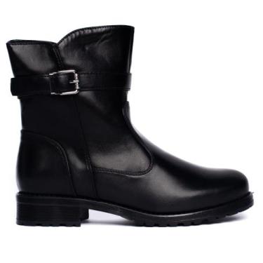 Imagem de Bota Feminina Mooncity Fivela Preto, Preto, 37