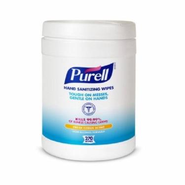 Imagem de Toalhete higienizante para a pele Purell Canister bzk (cloreto de benzalcônio) Perfume cítrico 270 unidades 270 unidades da Purell (pacote com 4)