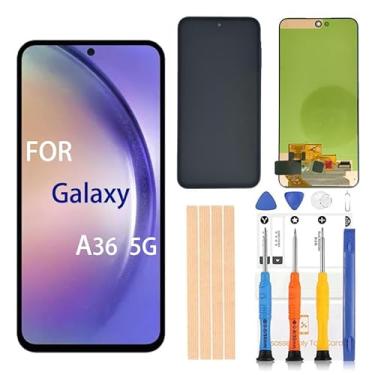Imagem de Pishzeo Digitalizador LCD Amoled original de 6,7 polegadas para Samsung Galaxy A36 5G SM-A366U1, A366U, SM-A366E/DS, SM-A366B/DS Touch Display, conjunto de digitalizador Full HD (SM-A36 5G sem moldura