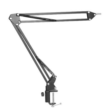 Imagem de Suporte de Braço de Microscópio, Suporte de Microscópio Monocular Ajustável de 360 ​​graus, Microscópio de Solda Flexível de 40 e 42 Mm, Conjunto de Anel de Lente Suporte