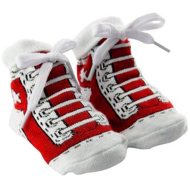 Imagem de Meia Para Bebês Tênis Sapatinho Antiderrapante 0 a 12 Meses