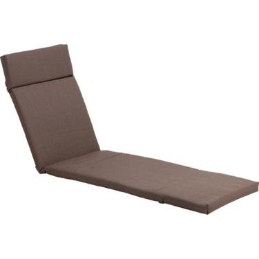 Imagem de Almofada Para Espreguicadeira 200x55x5cm Lisa - Marrom