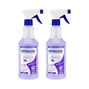 Imagem de Kit 2 Coperalcool Segredos da Natureza Limpador Multissuperfícies Lavanda 500ml - Limpeza Relaxante, Sem Luvas, +20 Superfícies