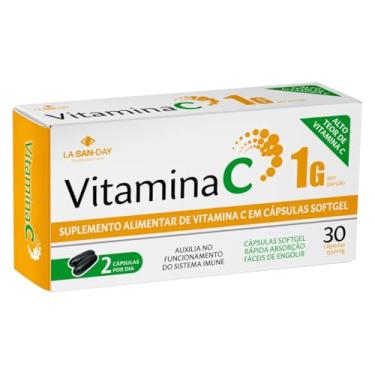 Imagem de Vitamina C (30 cápuslas) - Auxilia a evitar a anemia e melhora absorção de ferro, Combate o envelhecimento da pele e reforça a imunidade, Preveni o envelhecimento celular e melhorando a saúde e a aparência da pele