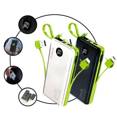 Imagem de Power Bank 10.000mah Carregador Portátil Compativel iPhone Samsung Ent