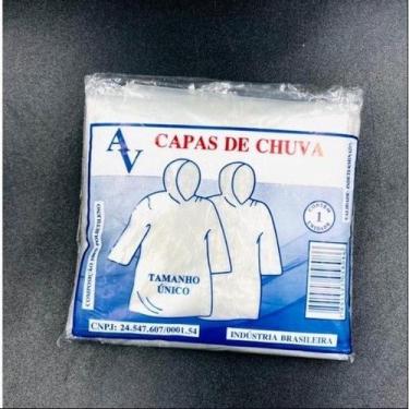 Imagem de Capa de Chuva AV Transparente Descartável - oem, 3 unidades