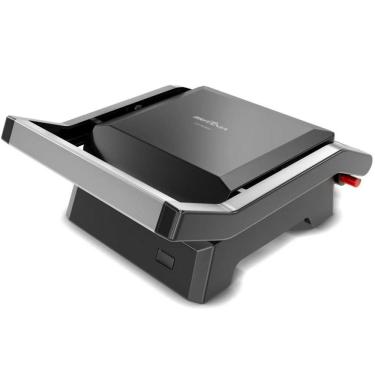Imagem de Grill Sanducheira Britania 520W Placas Onduladas Antiaderente Luxx Black 220V
