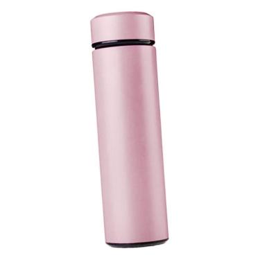 Imagem de Garrafa Térmica Inox 500ml Quente Frio Tampa Rosa Nº16