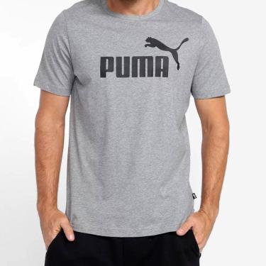 Imagem de Camiseta Puma Essentials Logo Masculina - Cinza