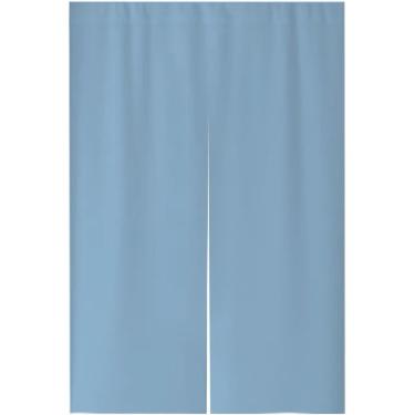 Imagem de Cortina De Porta De Estilo Japonês Meia Porta Pendurada Porta Noren Tecido Cortina Decoração Para Sushi Bar Izakaya Cozinha Casa Tatami, Dark Coffee, 47.2x33.4inches