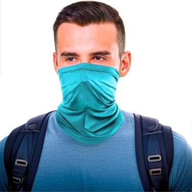 Imagem de bandana balaclava tubular lisas proteção solar Uv50+ térmica unissex m