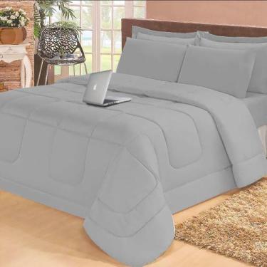 Imagem de Kit Edredom Casal Queen 05 Peças Dupla Face Várias Cores Casa Dona, CI