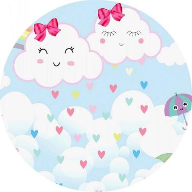 Imagem de Painel Redondo 3D Sublimado Chuva De Amor Frd-2216