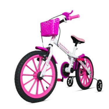 Imagem de Bicicleta Bike Infantil Aro 16 Ravok Com Rodinhas 3 A 7 Anos Rosa
