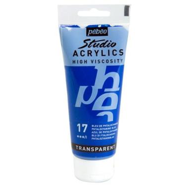 Imagem de Tinta Acrílica Pébéo 100ml 17 Phtalo Blue