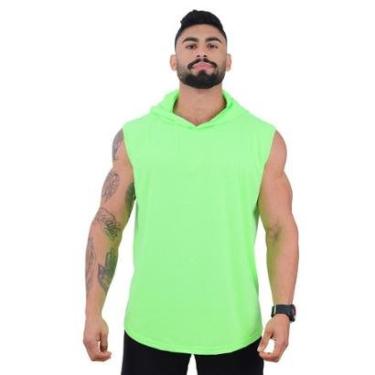 Imagem de Regata Longline com Touca Masculina MXD Conceito Lisa Sem Estampa Multicoloridas-Masculino