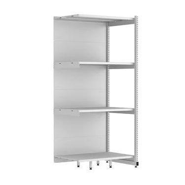 Imagem de Rack Amapá Fit 60 Continuação 2,02x0,90x0,60 com 4 Bandejas Branco