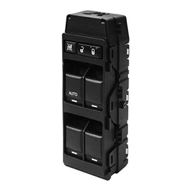 Imagem de Interruptor de janela mestre dianteiro esquerdo do lado do motorista | com 1 único AUTO | Substituição para Chrysler 200 300 Sebring Dodge Avenger Caliber Charger Magnum Jeep Compass Patriot | Substituir # 4602780AA