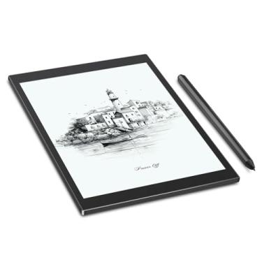 Imagem de Kloudnote S Bloco de notas E-Ink de 10,1 polegadas, tablet ePaper para anotações e leitura de eBook, dispositivo eReader para notebook de 200 dpi com Stylus, sistema operacional Android - Preto