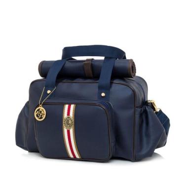 Imagem de Bolsa Maternidade Lequiqui Oxford Grande - Azul Marinho