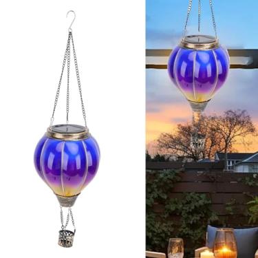Imagem de Lanterna de Balão de Fogo Solar, Luz Quente de Metal Luzes Solares para Pátio, Quintal, Jardim, Varanda, Férias, Multiuso, Inovador, Requintado, Pendurado, Luz de Balão Quente