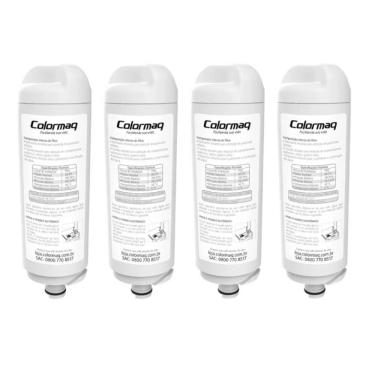 Imagem de Kit 4 Refil Filtro Purificador Colormaq Acqua Eletronico Original