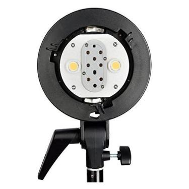 Imagem de Suporte Bowens tipo S de cabeça de luz de dois tubos para Godox AD200