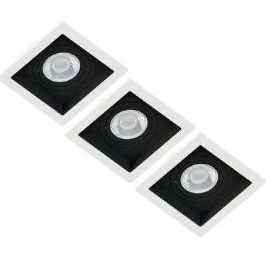 Imagem de 3 Spot Recuado Embutido Quadrado Save Energy para Lâmpada Par30