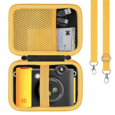 Imagem de khanka Estojo De Viagem Rígido Para Câmera Digital Sem Fio Kodak Smile+/Smile Plus Com Lente Que Muda Efeito, Impressão Fotos Adesivo 5 X 7,6 Cm, Somente (Preto)
