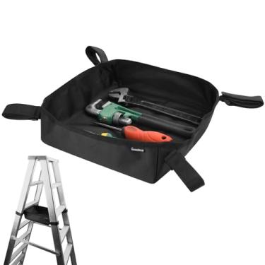 Imagem de Homakover Organizador De Escada Preto 1680D Para Telescópica, Bolsa Ferramentas Portátil, Kit Acessórios Multifuncional