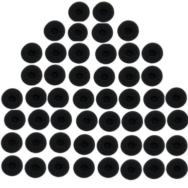 Imagem de Pdflie Protetor De Esponja Para Fones Ouvido, Almofadas Pequenas E Macias Substituição Ouvido Mp4, Celulares, Walkie Talkie, Rádio Bidirecional, Diâmetro 18 Mm (Pacote Com 50 Unidades, Preto)
