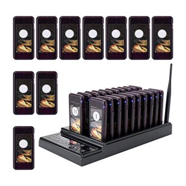 Imagem de Retekess Pager De Restaurante T112, Bipes, Campainhas, 1640 Pés Longo Alcance, Adesivo Mudança, 30 Campainhas Pedido Para Praça Alimentação, Cafeteria, Clube