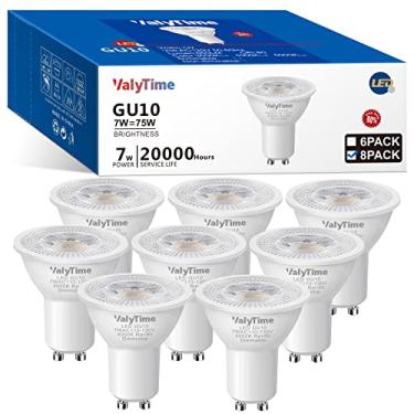 Imagem de Valytime Lâmpadas Led Gu10 Reguláveis, 7W (Equivalente A 50W - 60W 75W), Formato De Luz, Lâmpada Halógena Substituição, 38°, 120V, 650Lm, Para Iluminação Trilhos, Embutida Interna, Branco Natural 40