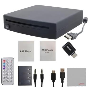 Imagem de ASVEGE Atualize O Reprodutor De Cd E Vcd Para Carro Com Porta Usb, Auxiliar, Tipo C, Laptop Externo Portátil, Desktop, Tv, Computador Mac, Plug & Play, Compatível Seu (Para Android 4.4 +)